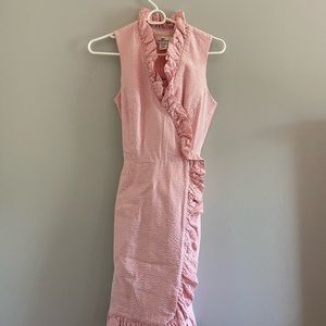 Pink Seersucker Vineyard Vines Dress